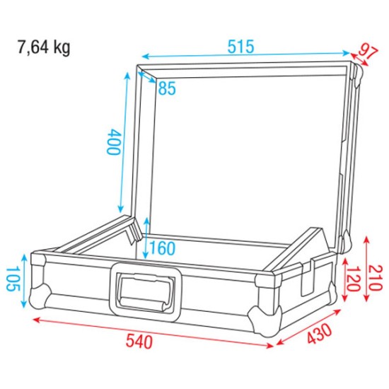 Flightcase Dap-Audio D7573