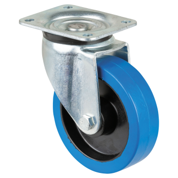 Showgear Swivel Blue wheel 125 mm no brake