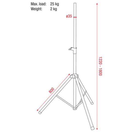 Supporti Dap-Audio D8321