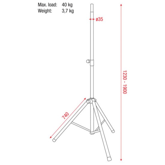 Supporti Dap-Audio D8322