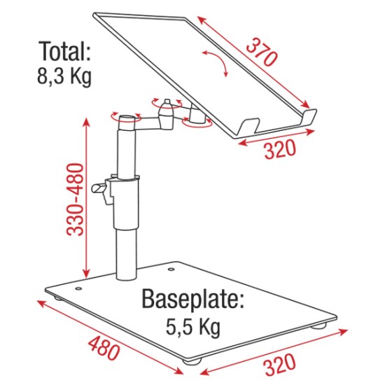 Stands Dap-Audio D8378