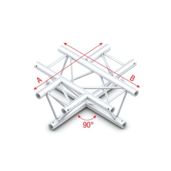 Milos Deco-22 Triangle truss - 4-way horizontal