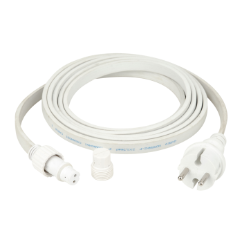 Showgear Power Cable for Festoon Light E27 white