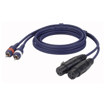 DAP FL25 - 2 RCA male L/R to 2 XLR/F 3P