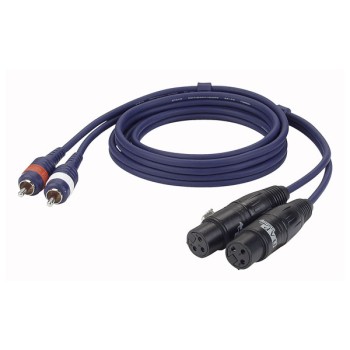 DAP FL25 - 2 RCA male L/R to 2 XLR/F 3P