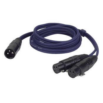 DAP FL38 - bal. XLR 3P, male to 2 x XLR 3P female