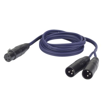 DAP FL39 - bal. XLR 3P, female to 2 x XLR 3P male