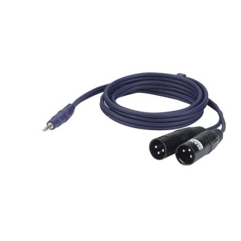 DAP FL46 - stereo mini-jack to 2 XLR/M 3P