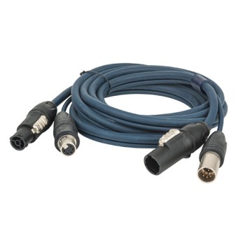 DAP FP-13 Hybrid Cable - powerCON TRUE1 & 3-pin XLR - DMX / Power 6 mt