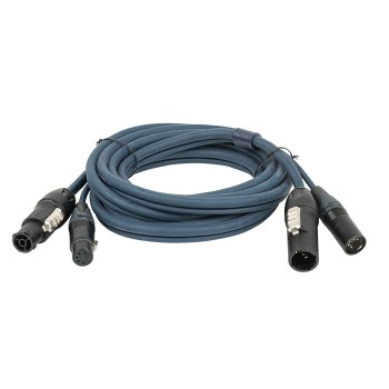 DAP FP-14 Hybrid Cable - powerCON TRUE1 & 5-pin XLR - DMX / Power 15 mt