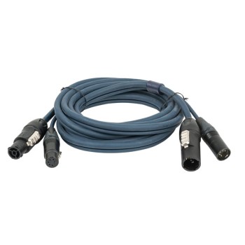 DAP FP-14 Hybrid Cable - powerCON TRUE1 & 5-pin XLR - DMX / Power 3 mt