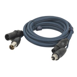 DAP FP-15 Hybrid Cable - powerCON TRUE1 & 3-pin XLR IP - DMX / Power 10 mt