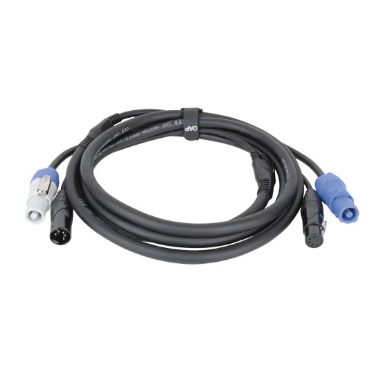 DAP FP21 Hybrid Cable Power Pro & 5-pin XLR DMX/Power 3 mt