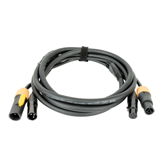 DAP FP22 Hybrid Cable Power Pro True & 3-pin XLR DMX/Power 1.5 mt