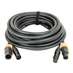 DAP FP23 Hybrid Cable Power Pro True & 5-pin XLR DMX/Power 10 mt