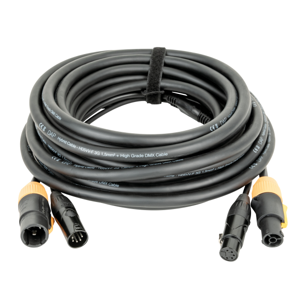 DAP FP23 Hybrid Cable Power Pro True & 5-pin XLR DMX/Power 10 mt