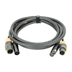 DAP FP23 Hybrid Cable Power Pro True & 5-pin XLR DMX/Power 1,5 mt