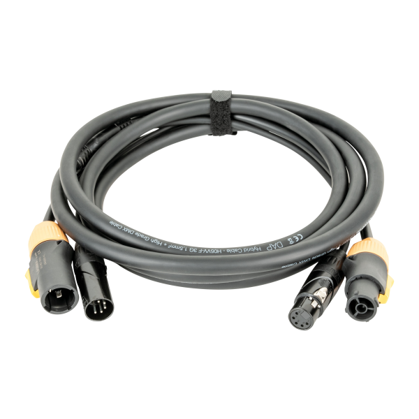 DAP FP23 Hybrid Cable Power Pro True & 5-pin XLR DMX/Power 1,5 mt