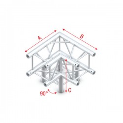 Milos Pro-30 Square F Truss - Corner 3-way