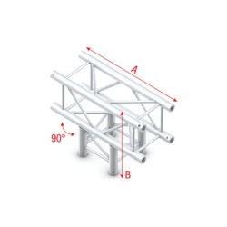 Milos Pro-30 Square F Truss - T-Cross 3-way - 71cm