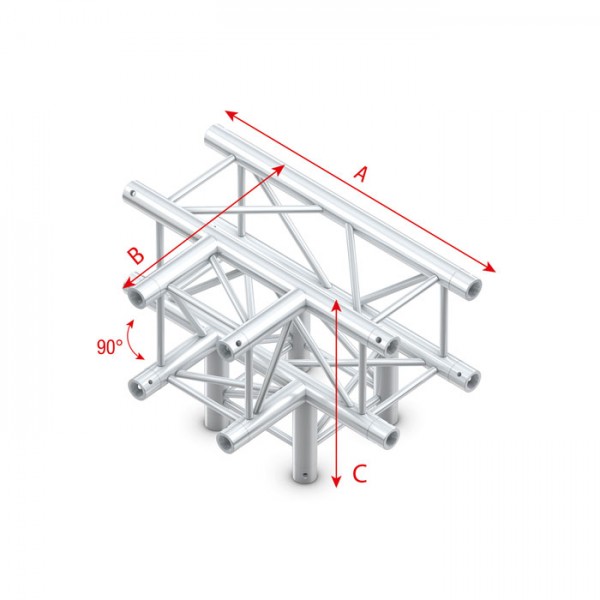 Milos Pro-30 Square F Truss T-Cross + Down 4-way 50 cm