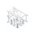 Milos Pro-40 Square F Truss - T-cross + Down 4-way