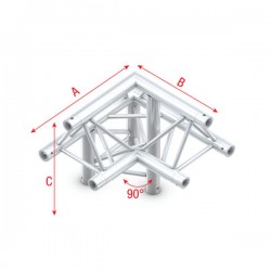 Milos Pro-30 Triangle F Truss - Corner down left - apex up