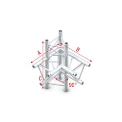 Milos Pro-30 Triangle F Truss - Corner up/down - right - 74 cm