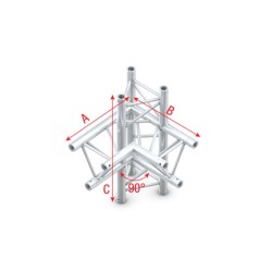 Milos Pro-30 Triangle F Truss - Corner up/down - left - 74 cm