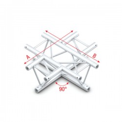 Milos Pro-30 Triangle F Truss - Cross horizontal - 4-way - 71 cm