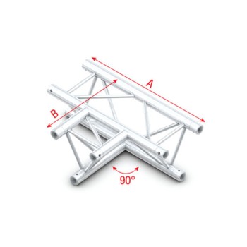 Milos Pro-30 Triangle F Truss - T-Cross horizontal - 3-way - apex down - 71 cm