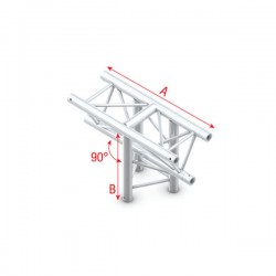 Milos Pro-30 Triangle F Truss - T-Cross vertical - 3-way - apex down - 71 cm