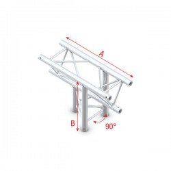 Milos Pro-30 Triangle F Truss - T-Cross up/down 3-way - 74 cm