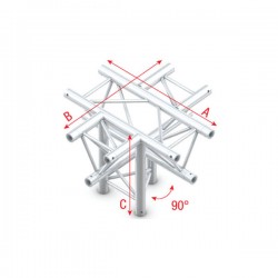 Milos Pro-30 Triangle F Truss - Cross + down - 5-way - apex down - 71 cm