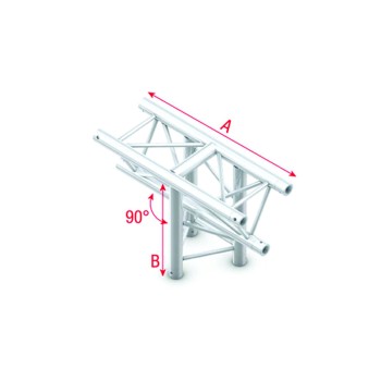 Milos Pro-30 Triangle F Truss T-Cross verticale a 3 vie apice verso il basso 50 cm