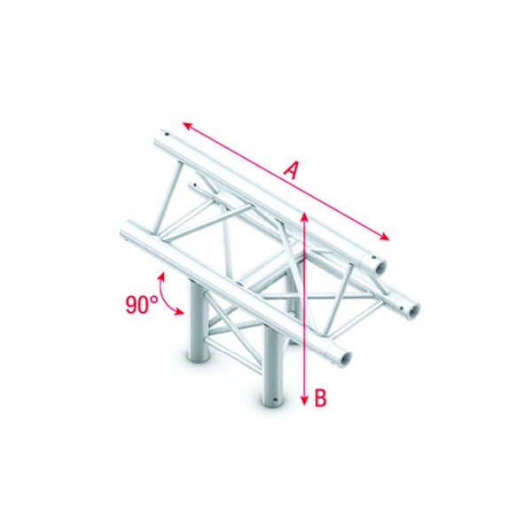 Milos Pro-30 Triangle F Truss T-Cross vertical 3-way apex up 50 cm