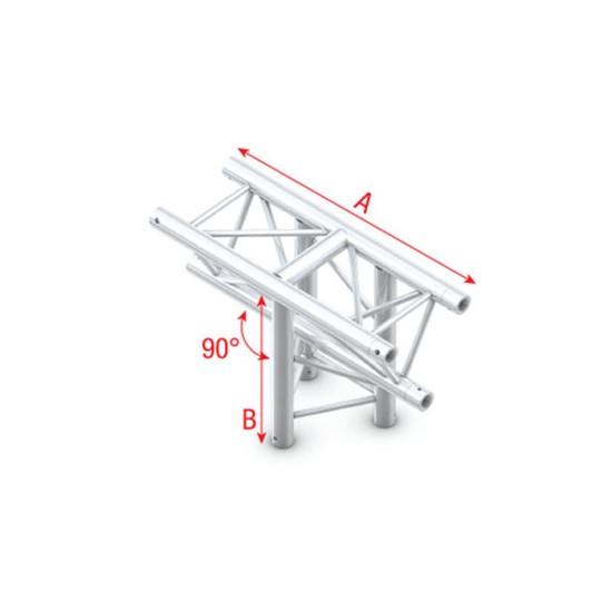 Milos Pro-30 Triangle F Truss T-Cross verticale 3 vie apice verso il basso 50 cm