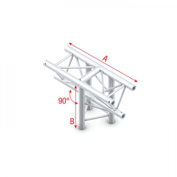 Milos Pro-30 Triangle F Truss T-Cross verticale 3 vie apice verso il basso 50 cm