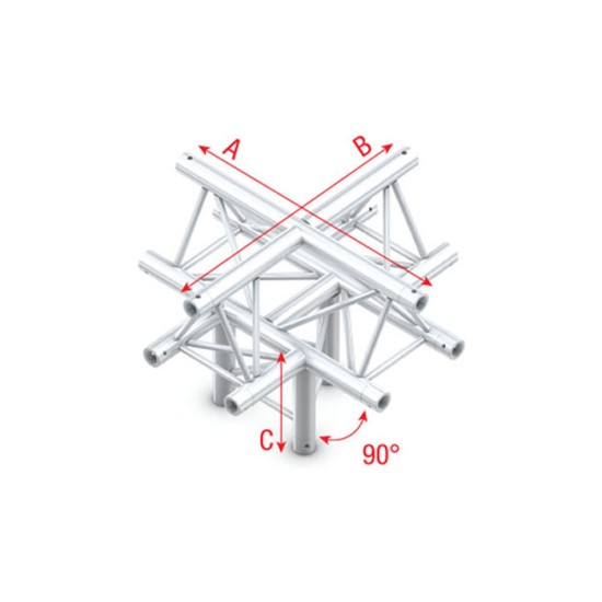 Milos Pro-30 Triangle F Truss Cross + down 5-way apex up 50 cm