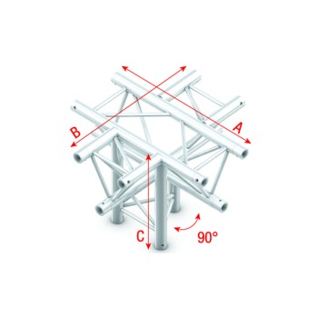 Milos Pro-30 Square F Truss Cross + Down 5-way 50 cm ACF53sp