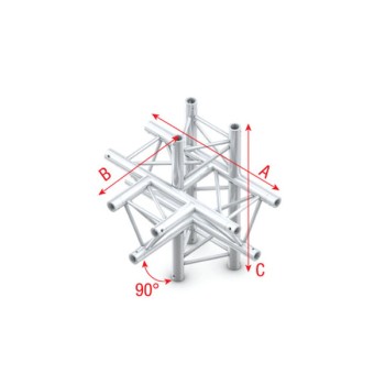 Milos Pro-30 Triangle G Truss - T-Cross + up/down - 5-way - 74 cm