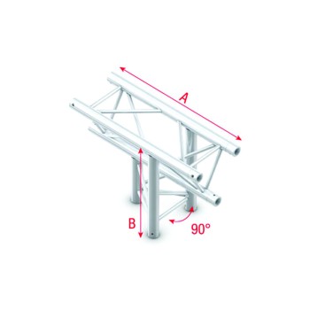 Milos Pro-30 Triangle G Truss T-Cross vertical 3-way apex down 50 cm ATU37sp