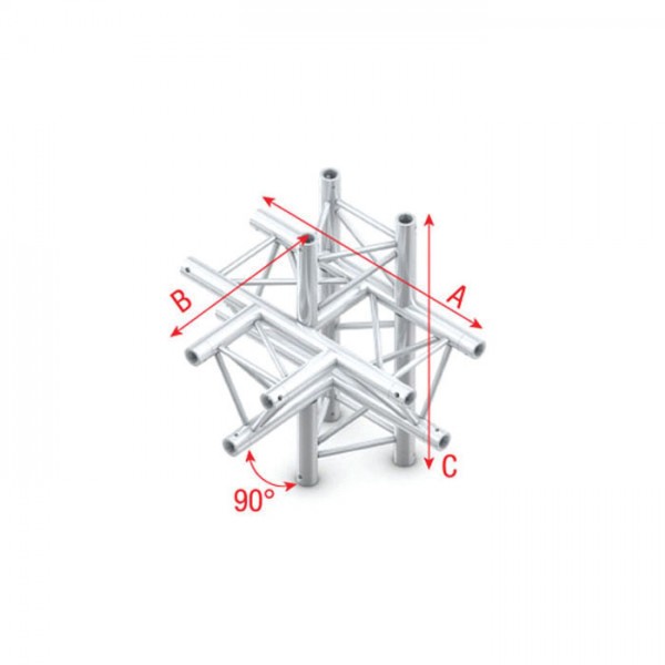 Milos Pro-30 Triangle G Truss T-Cross + up/down 5-way 50 cm