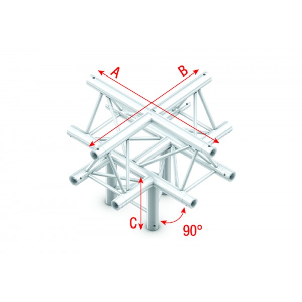 Milos Pro-30 Triangle G Truss Croce + giù 5 vie apice su 50 cm