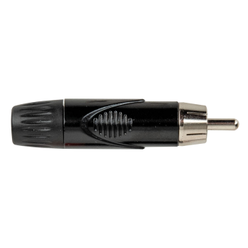 DAP RCA Connector Male Black/Black Housing