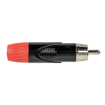 DAP RCA Connector Male Black/Red Housing