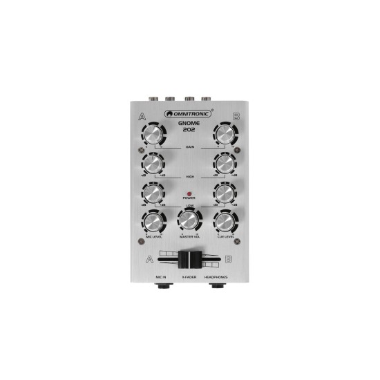 OMNITRONIC GNOME-202 Mini Mixer silver