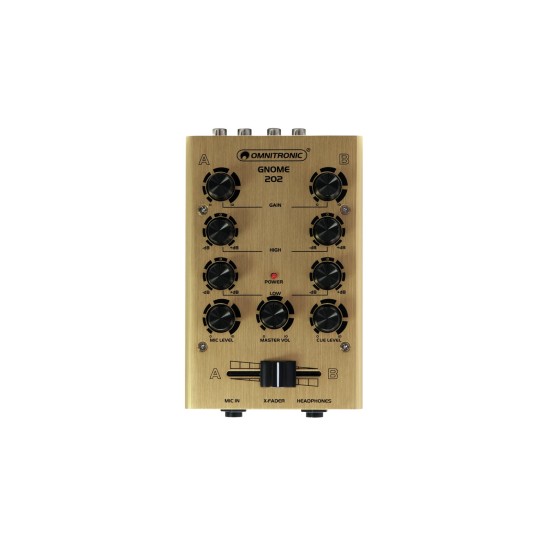 OMNITRONIC GNOME-202 Mini Mixer gold