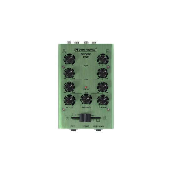 OMNITRONIC GNOME-202 Mini Mixer green