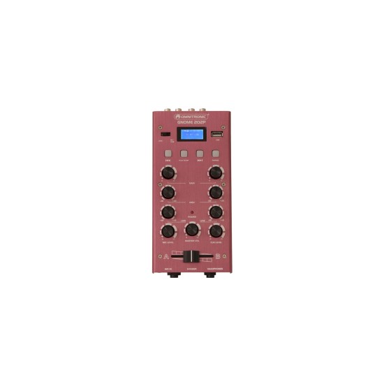 OMNITRONIC GNOME-202P Mini Mixer red